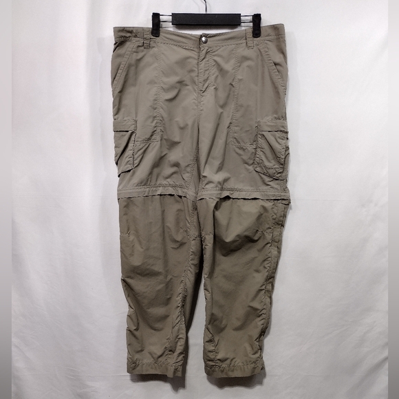 REI Pants - REi Convertible Hiking Outdoor Pants Womens 16P Tan Camping Fishing Safari Retro